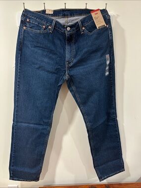 Levi's Men's Dark Indigo Slim Straight Jeans